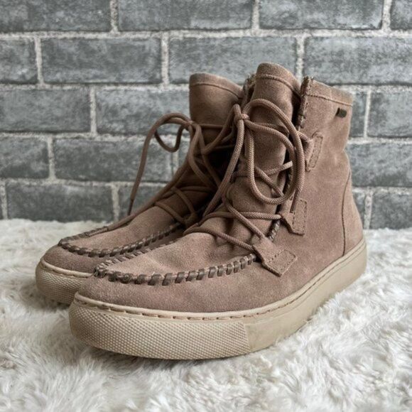 Cougar Fabiola Waterproof Moccasin Suede Booties Size 10 - Picture 1 of 11